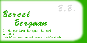 bercel bergman business card